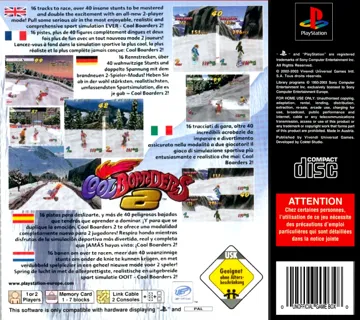 Cool Boarders 2 (EU) box cover back